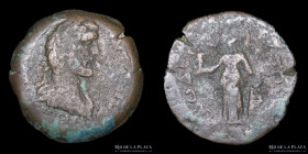 Alejandria (Egipto) Antonino Pio 138-161DC. Dracma de bronce