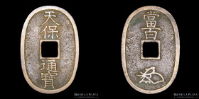Japon. Tokugawa, 100 Mon (1835-1870). H 5.6