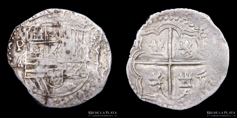 Potosí. Felipe II (1574-1598) 1 Real 1586-89 A. AG.930; 22.0mm; 3.30g. CJ 4.11.2...