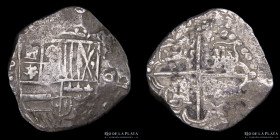 Potosi. Felipe IV. 8 Reales 1622/29 PP. Macuquina CJ 13
