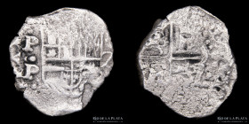 Potosi. Felipe IV. 2 Reales 1622-29 P. Macuquina CJ 15