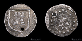 Potosi. Felipe III. 1/4 Real 1602-13. Macuquina CJ 12.2