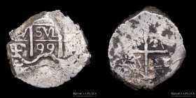 Potosi. Carlos II. 1 Real 1699. Macuquina CJ 31.33.2