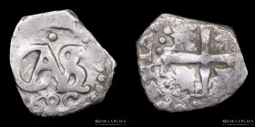 Potosi. Carlos II. 1/2 Real 1685. Macuquina. CJ 32.19