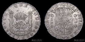 Potosi. Carlos III. 8 Reales 1768 JR Columnaria. CJ 58.2.4