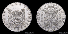 Potosi. Carlos III. 8 Reales 1769 JR Columnaria. CJ 58.3.6