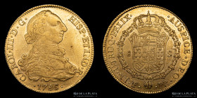 Potosi. Carlos III. 8 Escudos 1786 PR. CJ 68.9.2