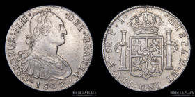 Potosi. Carlos IV. 8 Reales 1807 PJ. CJ 76.19