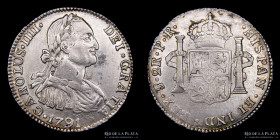 Potosi. Carlos IV. 2 Reales 1791 PR. CJ 78.3