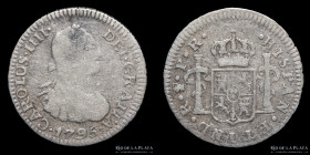 Potosi. Carlos IV. 1/2 Real 1795 PR. CJ 80.7.1