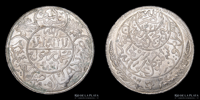 Yemen del Norte. Yahya Muhammad Hamid ed-Din (1918-1948). 1 Riyal 1926 (AH1344) ...