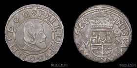 España. Felipe IV. 16 Maravedis 1664 Madrid. KM172.5