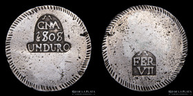 Cataluña. Fernando VII. 1 Duro 1808. Girona. KM10
