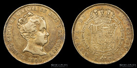 España. Isabel II. 80 Reales 1840 PS. KM578.1