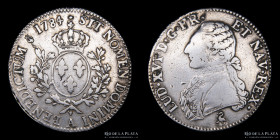 Francia. Luis XVI. 1 Ecu 1784 L. KM564.1