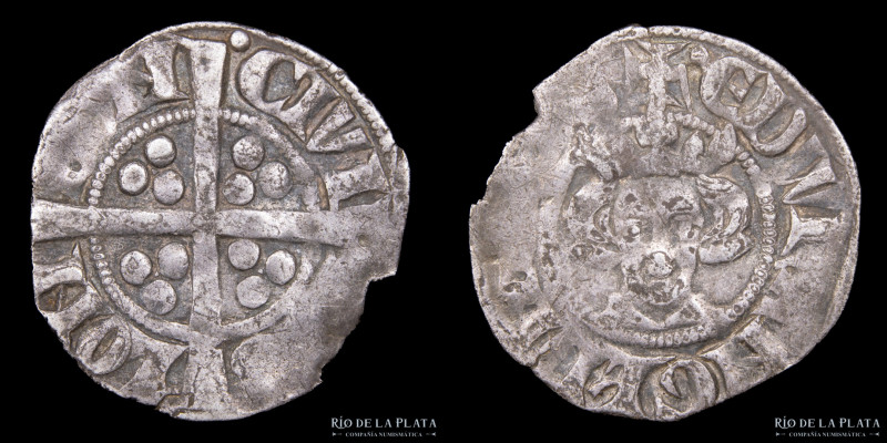Reino de Inglaterra. Eduardo I (1272-1309DC) 1 Penny ND1282-89, ceca de Londres....