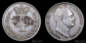 Gran Bretaña. Guillermo IV. 4 Pence 1831. Maundy KM711