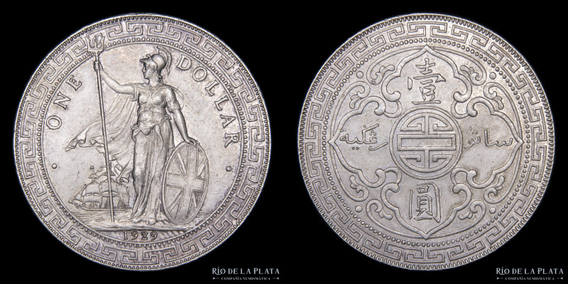 Gran Bretaña. Trade Dollar 1929 B. AG.900; 39.0mm; 26.97g. KMT5.

Estimate: US...