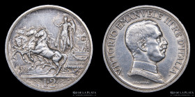 Italia. V. Emanuele III. 2 Lire 1916 R. KM55