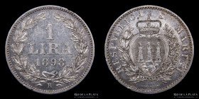 San Marino. 1 Lira 1898 R. KM4