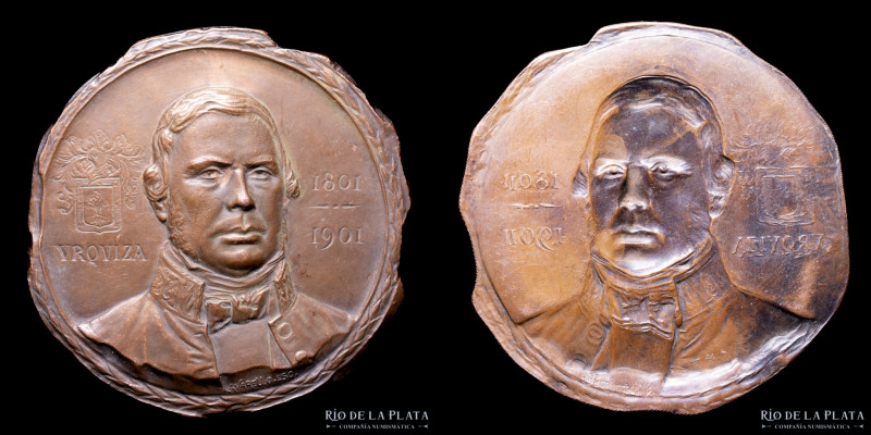 Argentina. c.1901. Cliché / Prueba. Gral. Justo José de Urquiza. Busto del Escul...