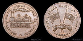 Argentina. Ferroviarias. 1873. FFCC al Rosario. R. Grande