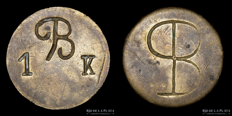 Argentina. Ficha. 1 Kg. Estancia Benito Perazzo c1940. Formosa. Bronce; 36mm; 27...