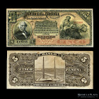 Argentina. Cordoba. 5 Pesos 1889. PS742r Remainder