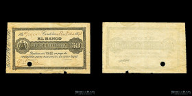 Argentina. Cordoba. 50 Pesos 1891. Ps755 Raro