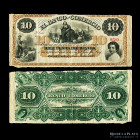 Argentina. Entre Rios. 10 Pesos 1869 Remainder. Ps1607a