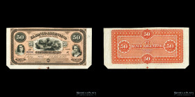 Argentina. Entre Rios. 50 Pesos Plata Boliviana 1873 Remainder. Ps1503r