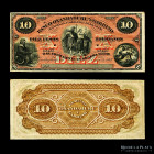 Argentina. Entre Rios. 10 Pesos Boliviano 1869 Remainder. Ps1784r