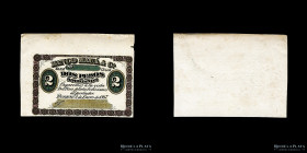 Argentina. Rosario. Banco Maua 2 Pesos 1867 Proof