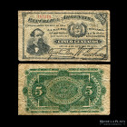Argentina. Fraccionarios R-Lange. 5 Centavos 1884. P1