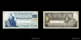 Argentina. Caja Conversion. 500 Pesos 1935. P248c