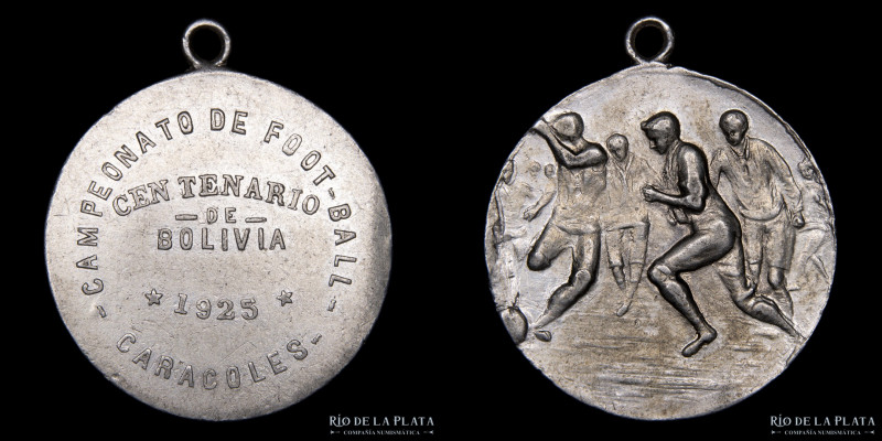 Bolivia. 1925. Campeonato de Fútbol. Caracoles. Plata; 30mm; 10.6g. RTB 645

E...