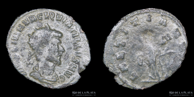 Roma Siglo III. Quintilo 270DC. Vb Antoniniano. Ceca de Roma. 23.5mm; 2.12g. A: ...