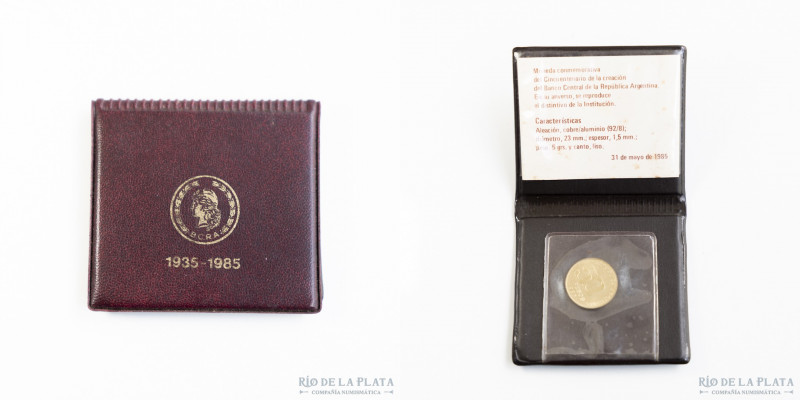 Argentina. Blister BCRA 1985. 50º Aniversario de la creación del BCRA. CJ BL30 (...