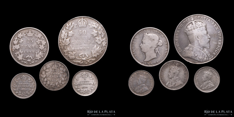 Canadá. Lote x 5 monedas 1918. Diferentes denominaciones.

Estimate: USD 25-50...