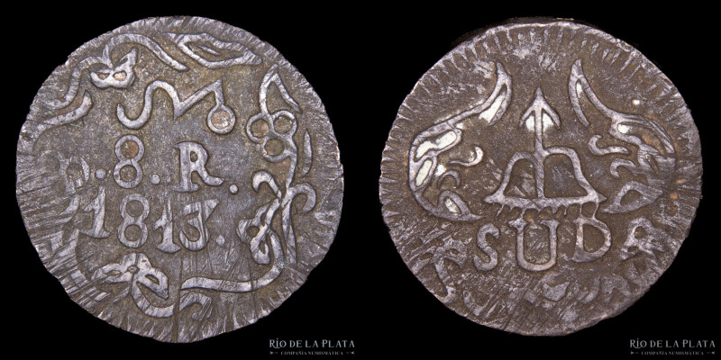 México. 8 Reales 1813. Oaxaca. CU; 34mm; 21.29g. Guerra de la Independencia. KM2...