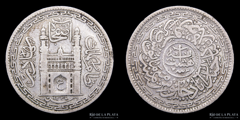 India. Estado Principesco de Hyderabad. Mir Osman Ali Khan (1911-1948) 8 Annas 1...