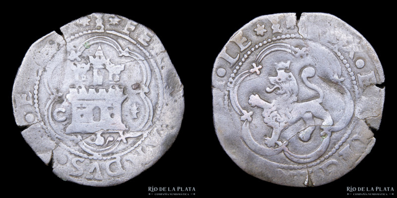 Castilla y Leon. Fernando e Isabel 1474-1504DC. 4 Maravedis ND. Ceca de Cuenca. ...