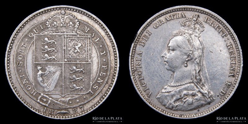 Gran Bretaña. Victoria. 1 Florin 1887. AG.925; 28.0mm; 11.0g. KM762 (F)

Estim...