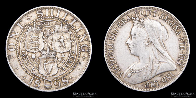 Gran Bretaña. Victoria. 1 Shilling 1898. AG.925; 23.5mm; 5.65g. KM780 (VF)

Es...