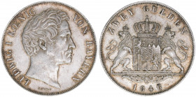 Ludwig I.
Bayern. 2 Gulden, 1846. 21,21g
AKS 77
ss/vz