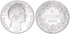 Ludwig I. Karl August 1825-1848
Bayern. 1 Gulden, 1842. 10,66g
AKS 78
vz-