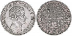Friedrich Wilhelm III. 1797-1840
Preussen. Vereinstaler, 1831 A. 22,13g
AKS 17
vz-