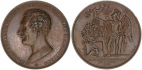 Graf von Wylich und Lottum
Preussen. Bronzemedaille, 1834. von Loos auf den berühmten Genaral der Infanterie
80,77g
Wurzb.9895
vz+