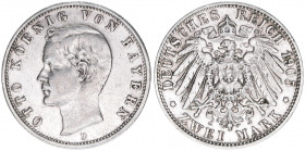 Otto 1886-1913
Bayern. 2 Mark, 1905 D. 11,07g
J.45
ss