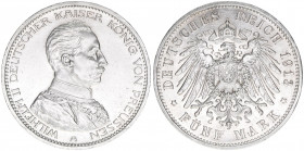Wilhelm II. 1888-1918
Preussen. 5 Mark, 1913 A. 27,80g
J.114
vz-
